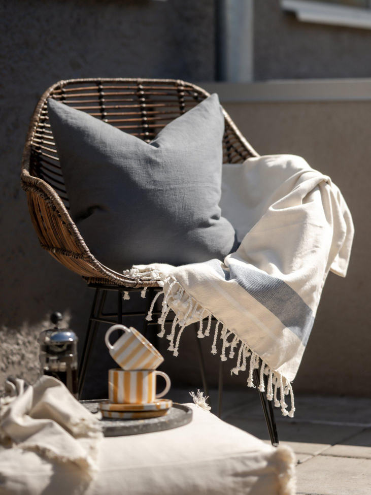 Plaid 'Tim' 125x150 - Blu