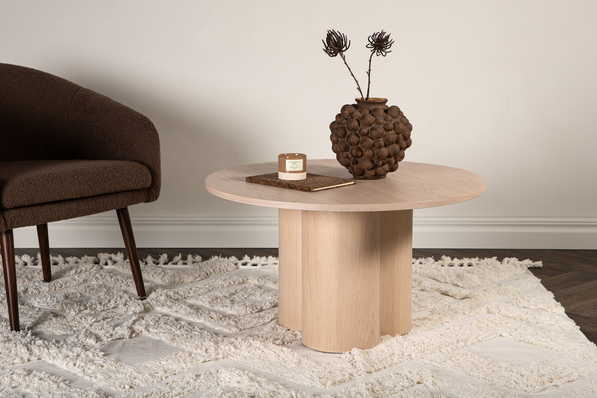 Tavolino 'Orsa' Rotondo 80cm - Naturale