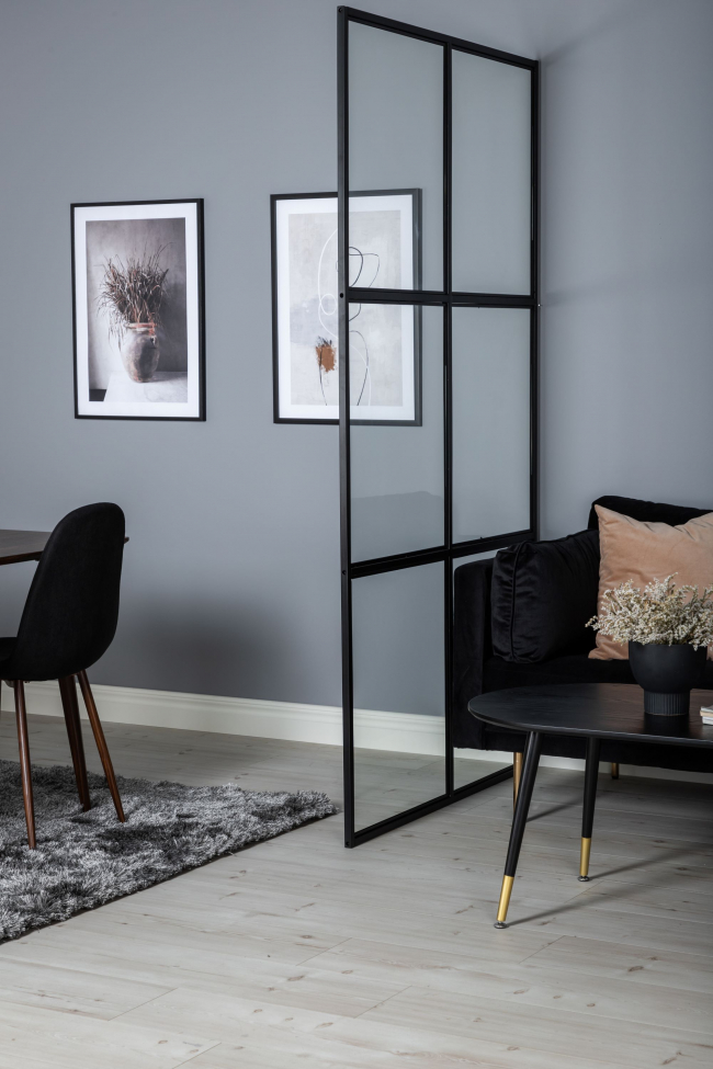 Parete industriale 'Nyköping' - Nero