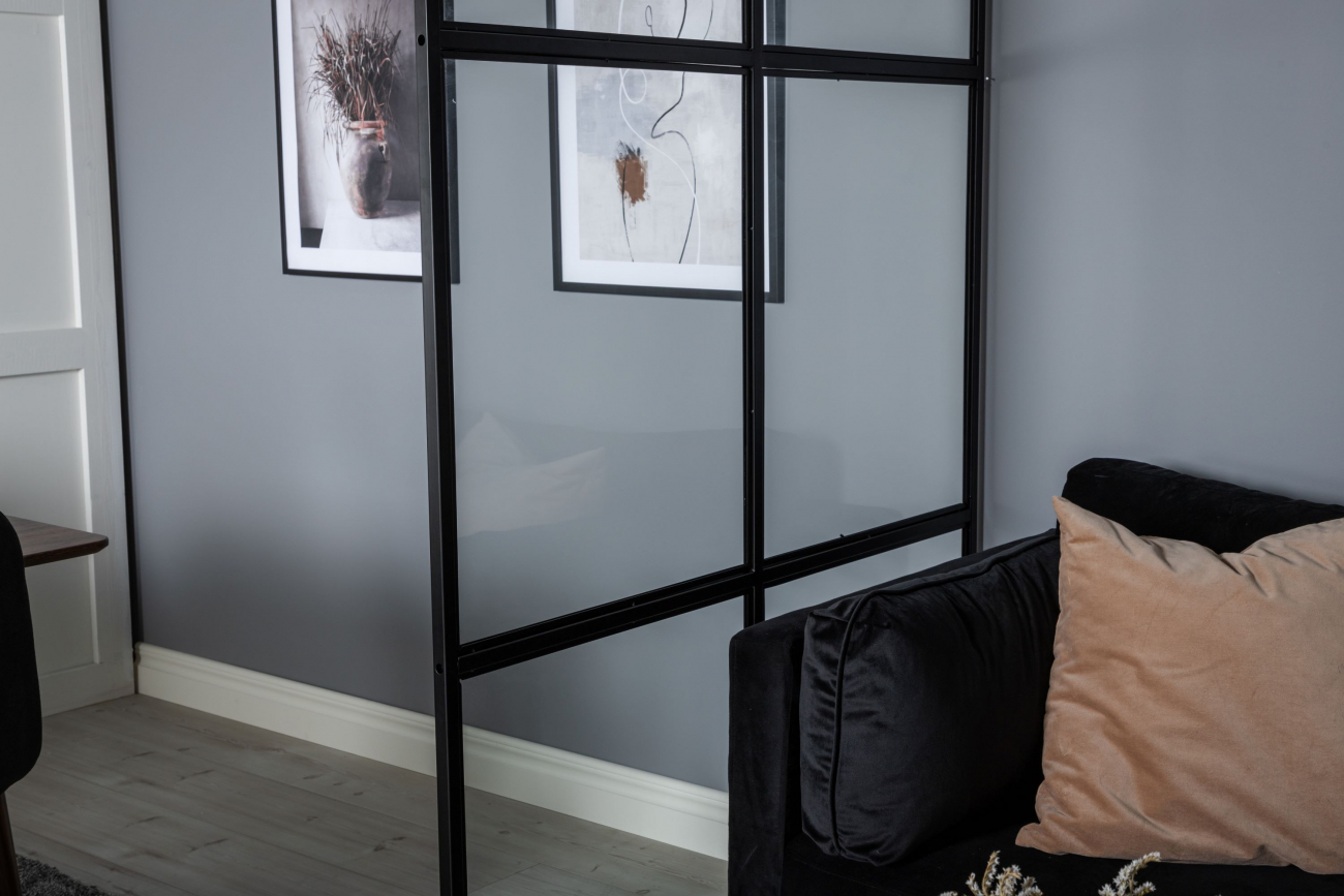 Parete industriale 'Nyköping' - Nero