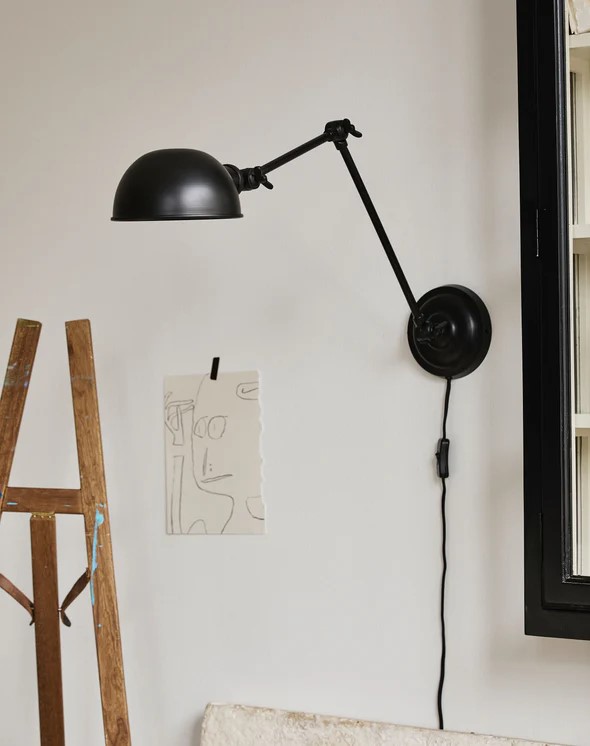 Lampada da parete 'Aura' - Nera