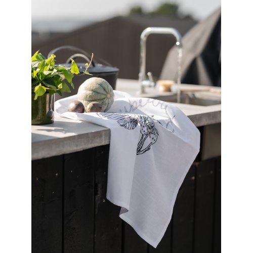 Asciugamano da cucina 'Strawberry' 47x70 - Bianco