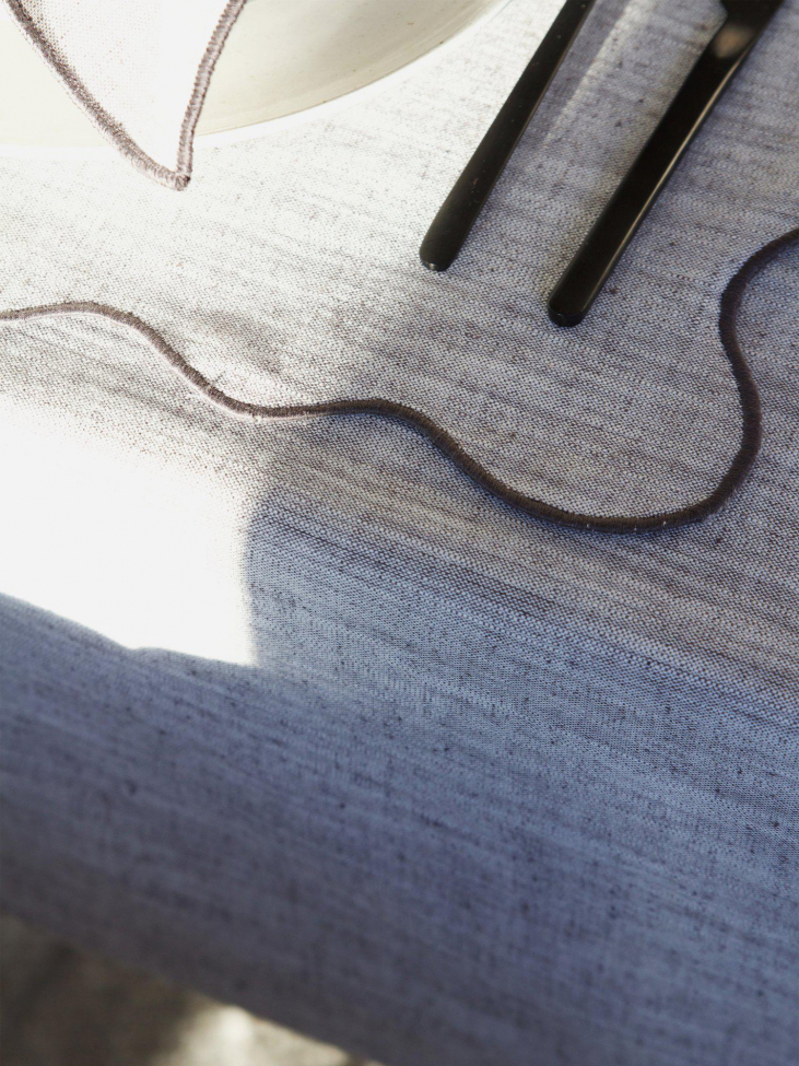 Tovaglia 'Sabina' Rotonda 200cm - Grigio