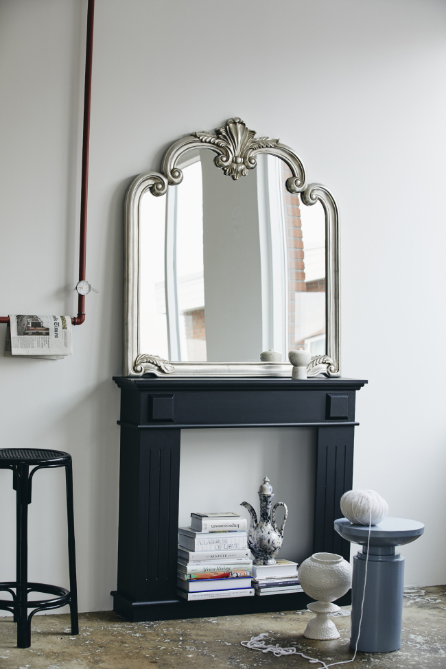 Specchio da parete 'Angel' - Argento