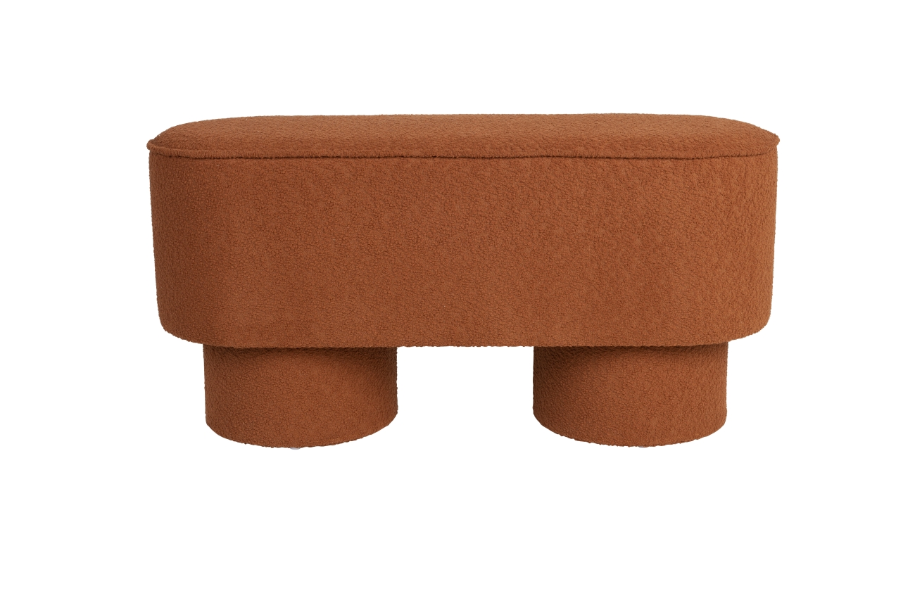 Panca 'Marcos' - Rossa/marrone