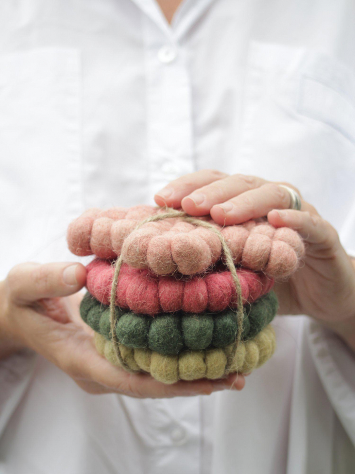 4-pack Sottobicchieri 'Vanja' - Multi