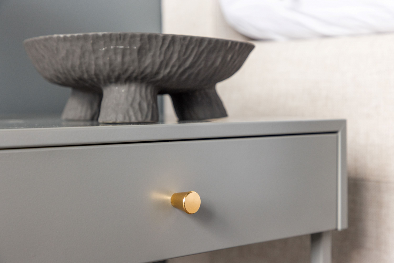 Comodino 'Puglia' - Grigio chiaro