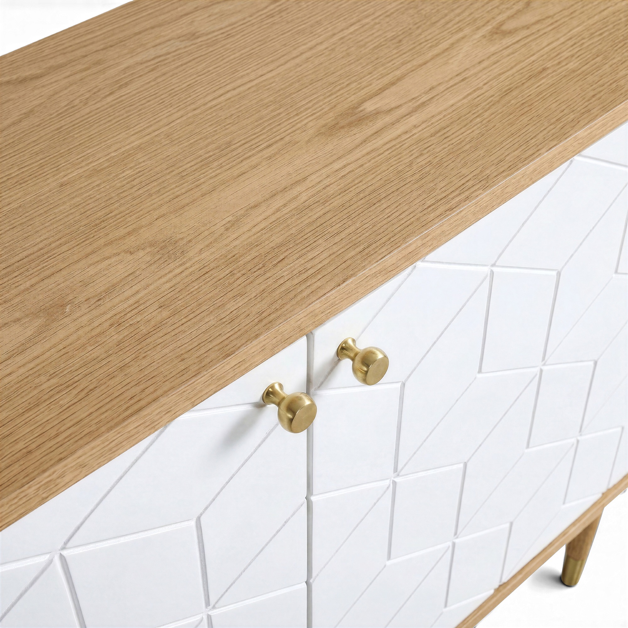 Credenza 'Kumamoto' - Bianco/Faggio