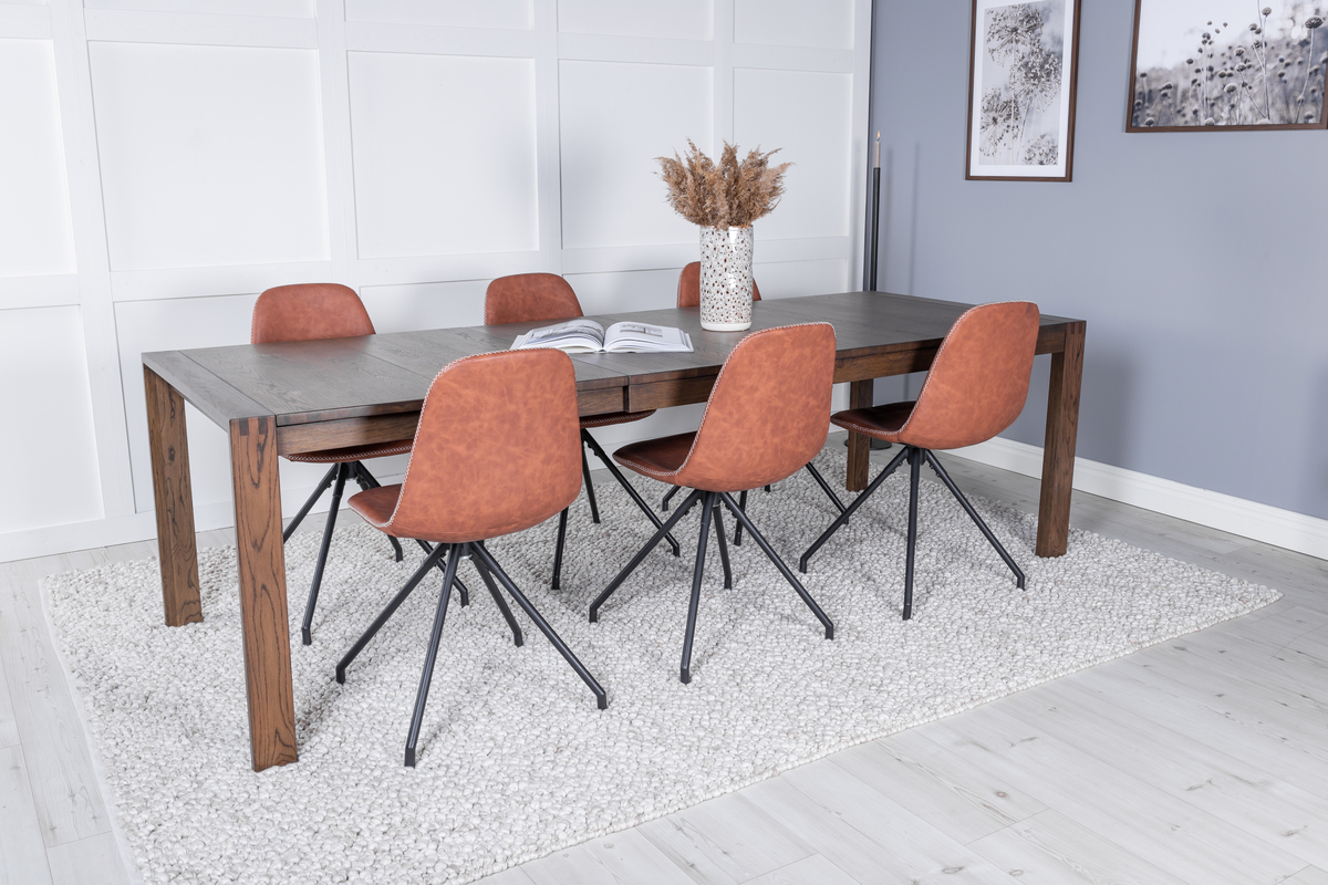 Sedia 'Eidsberg' Spin - Marrone/Nero