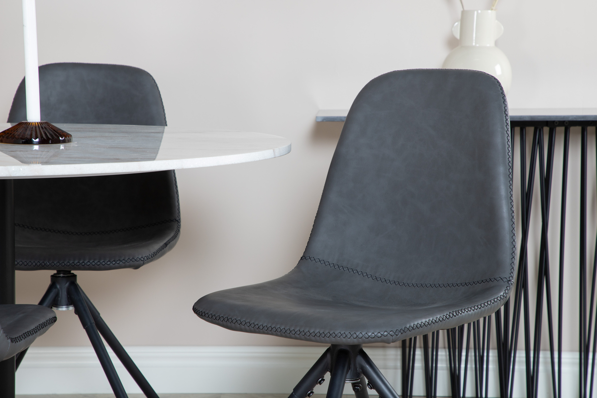 Sedia 'Eidsberg' - Pelle scura