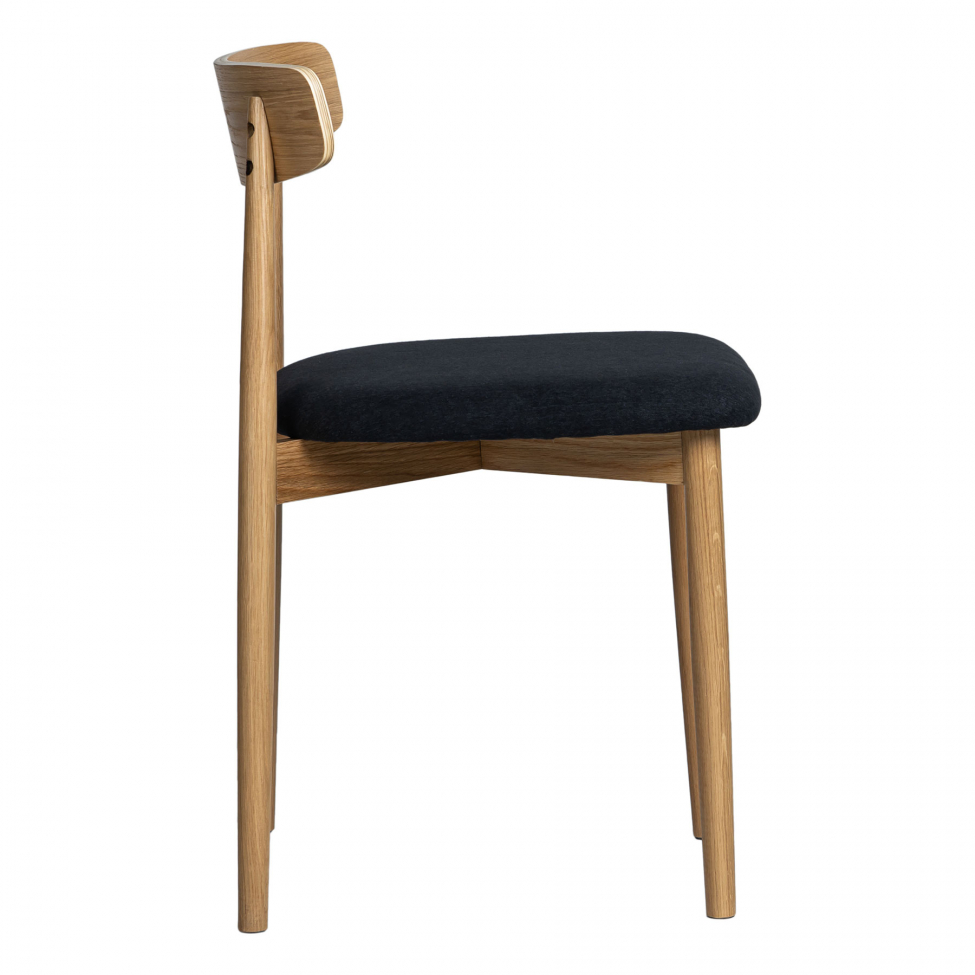 Sedia 'Ystad' - Naturale/Nero