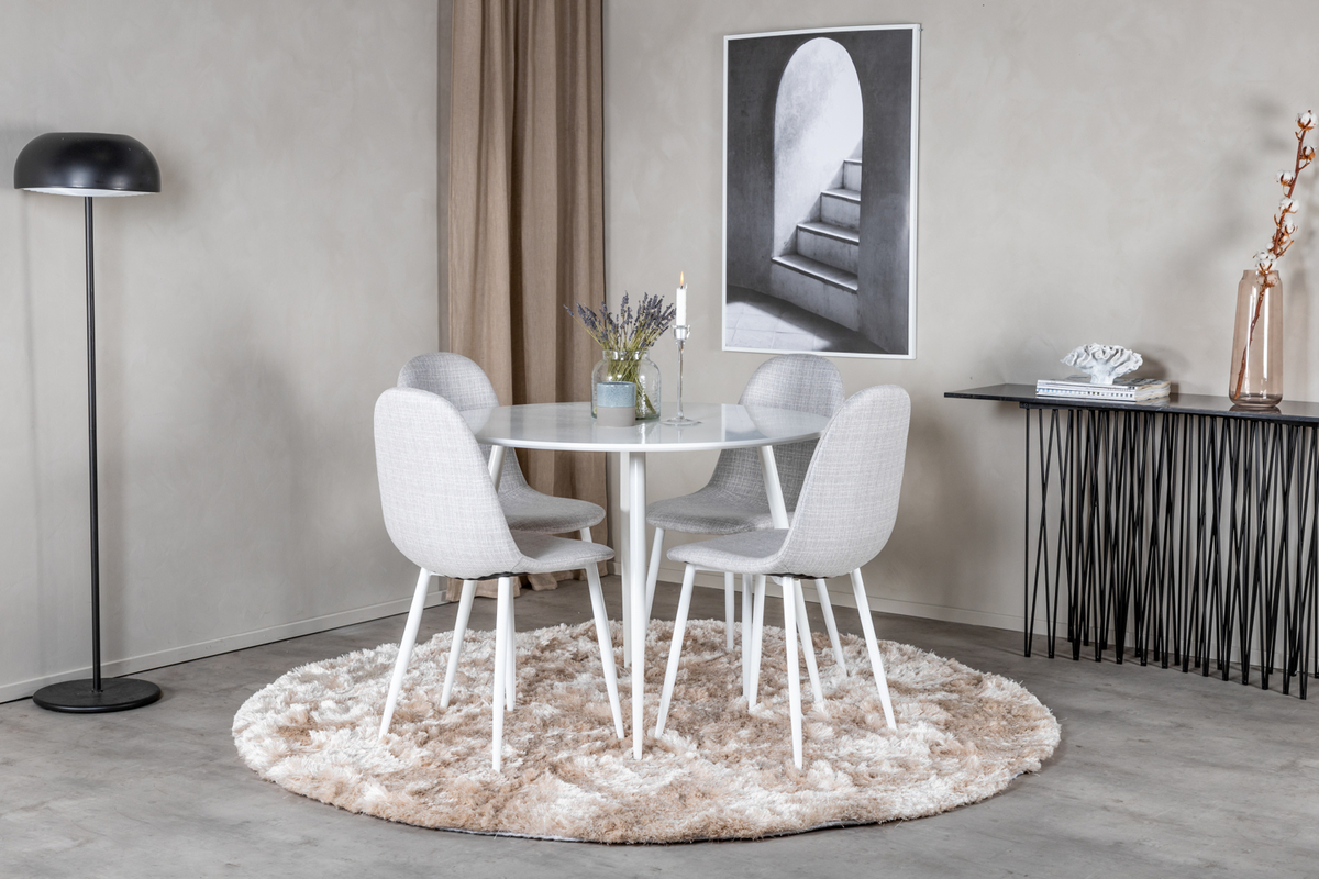 Sedia 'Eidsberg' - Grigio/Bianco