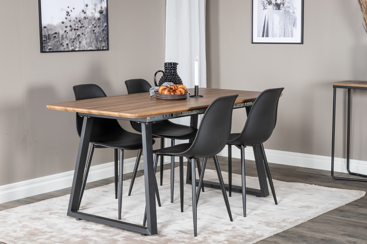 Sedia 'Eidsberg' - Plast nera