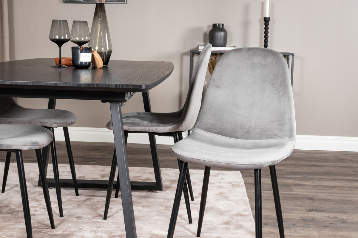 Sedia 'Eidsberg' - Grigio/Nero