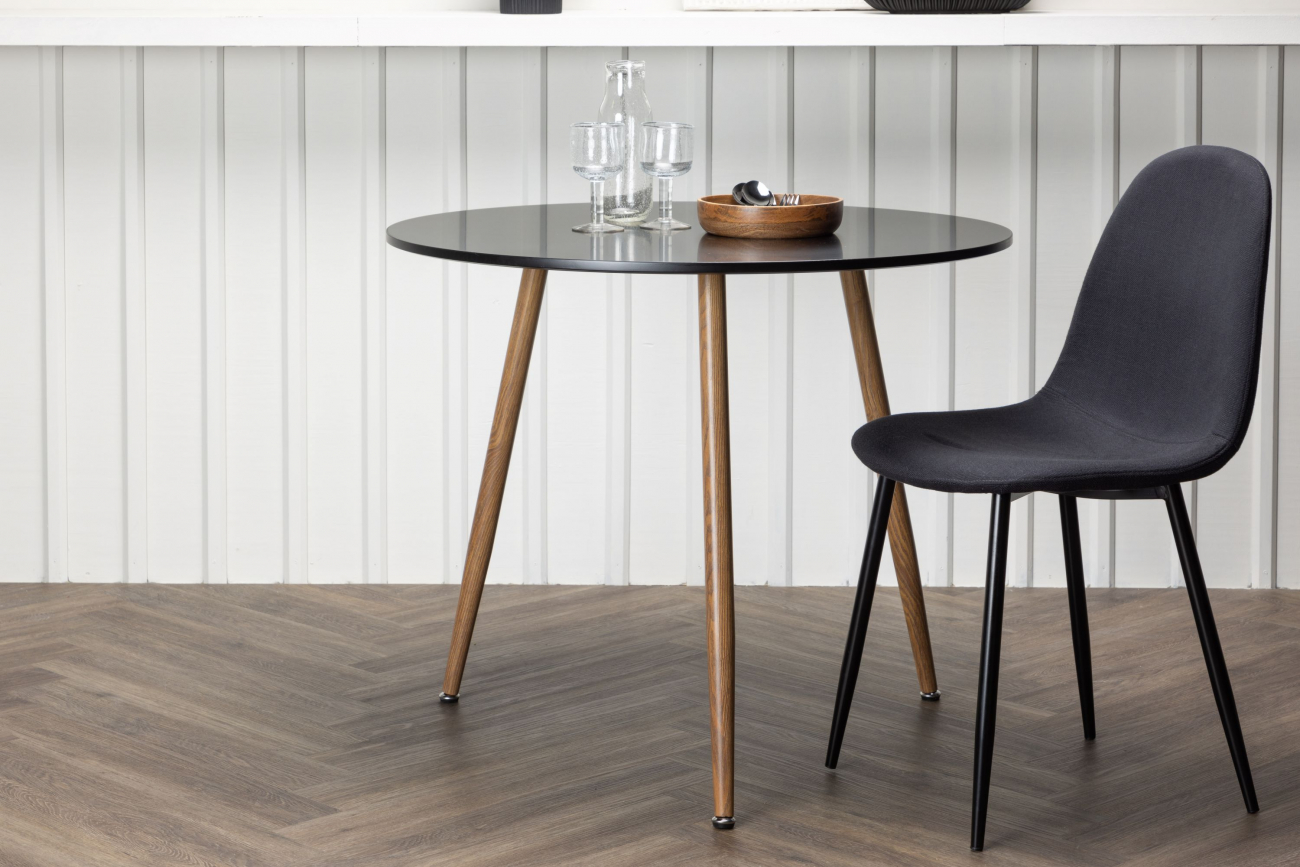 Tavolo da pranzo 'Palermo' Rotondo 90cm - Nera