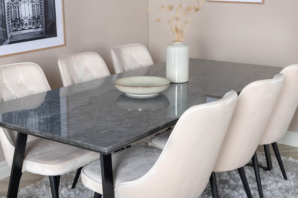 Sedia 'Elverum Deluxe' - Beige/Nero