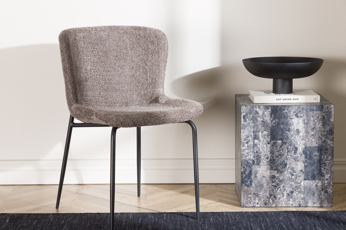 Sedia 'Eresfjord' - Grigio scuro/Nero