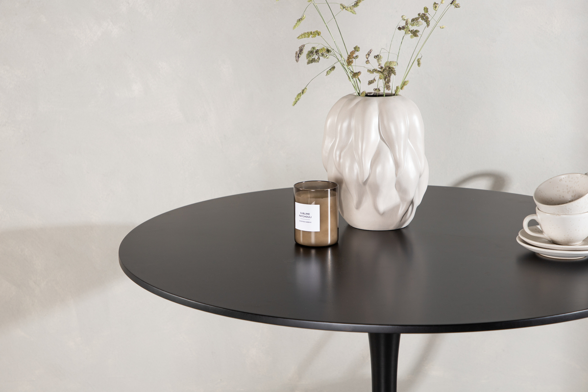 Tavolo da pranzo 'Greta' Rotondo 100cm - Nero