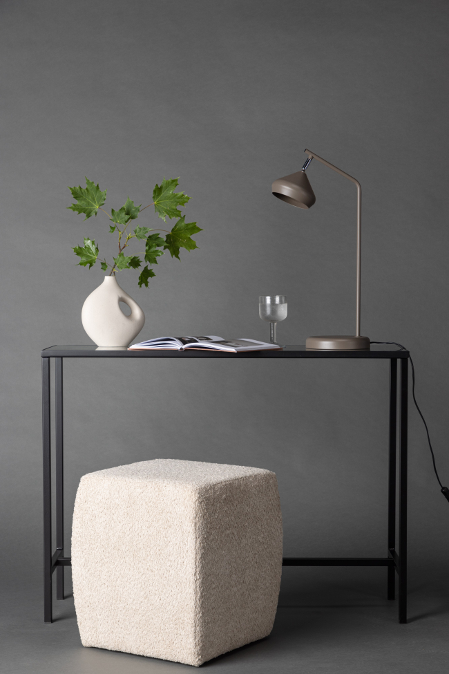 Lampada da tavolo 'Kalix' - Camoscio