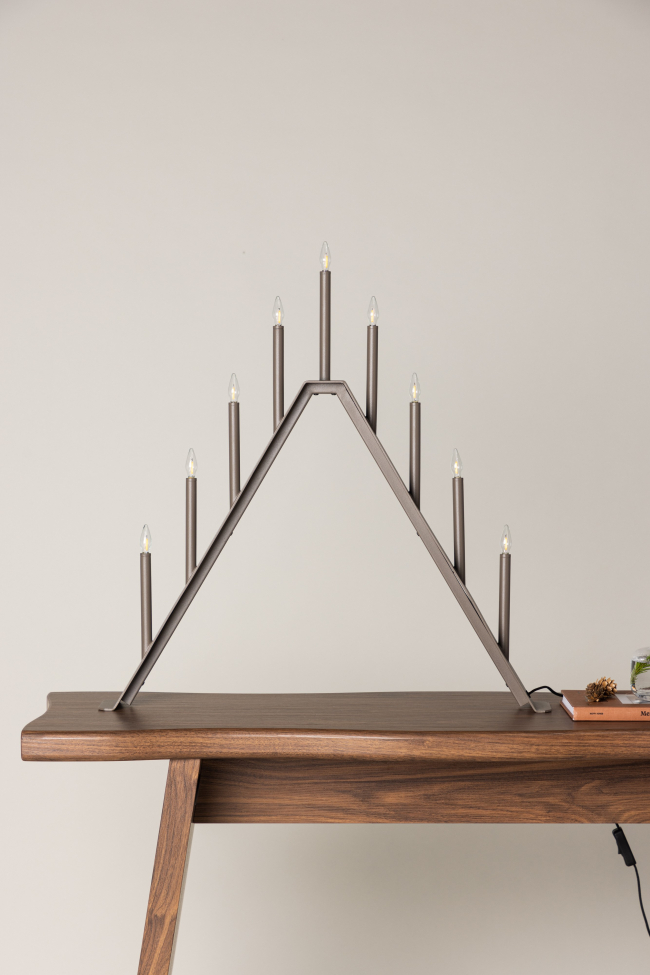 Candelabro dell'Avvento 'Mölndal' - Camoscio