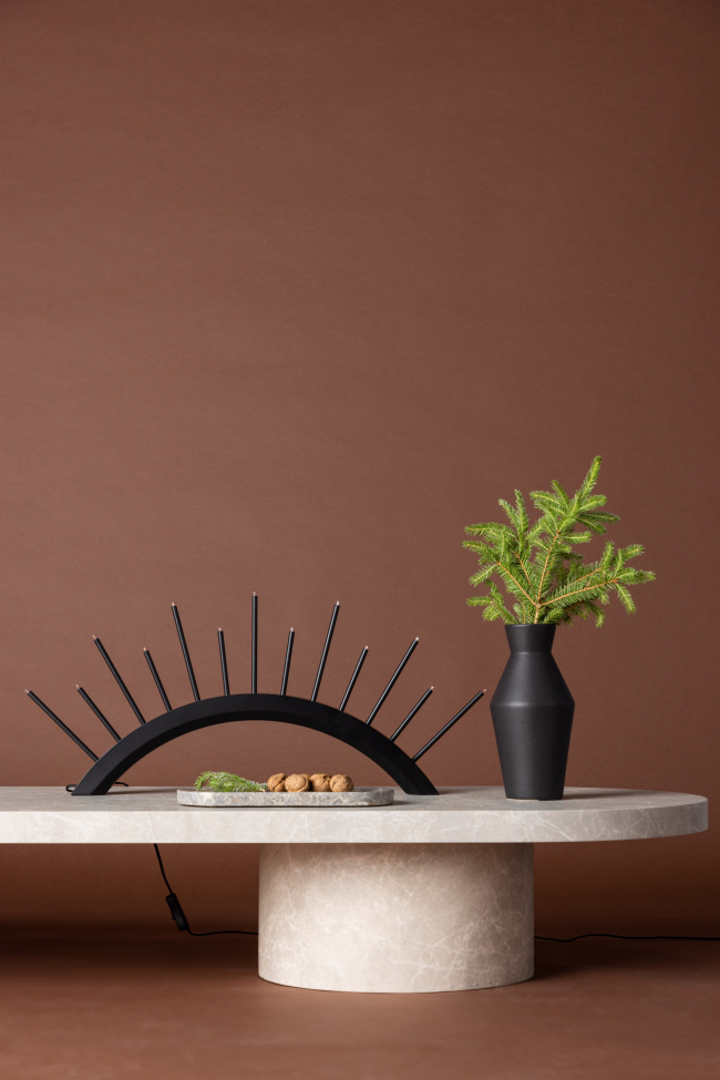 Candelabro dell'Avvento 'Mölndal' - Nero