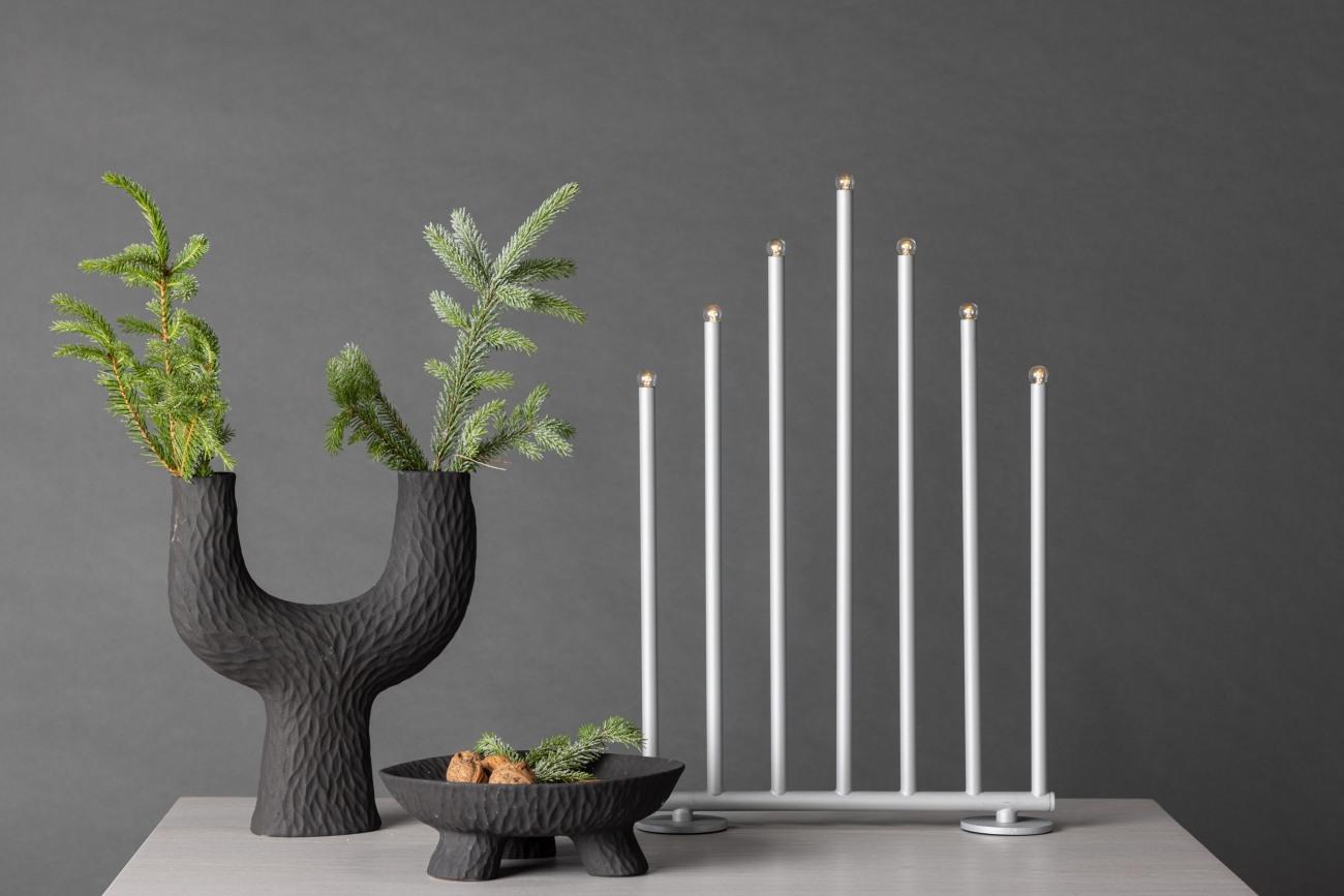 Candelabro dell'Avvento 'Åkinge' - Argento