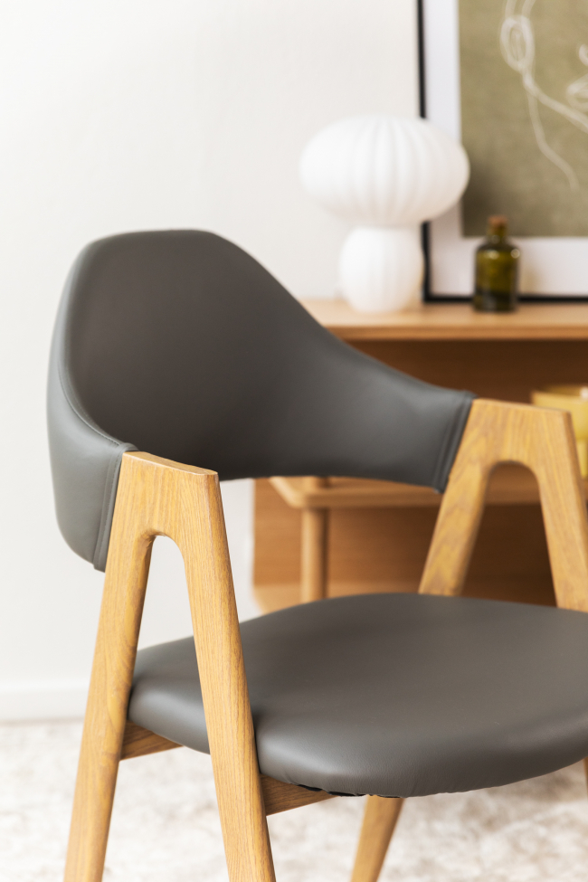 Sedia 'Stylish grey' - Rovere/Grigio