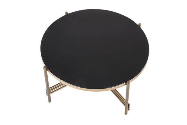 Tavolino 'Mare' - Nero/Oro