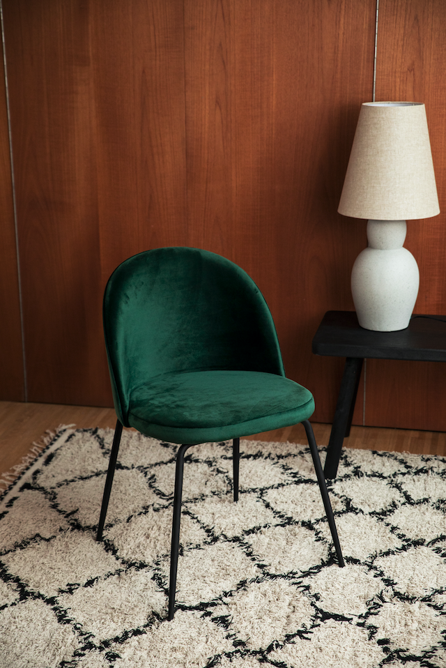 Sedia 'Romee' - Verde/Nera