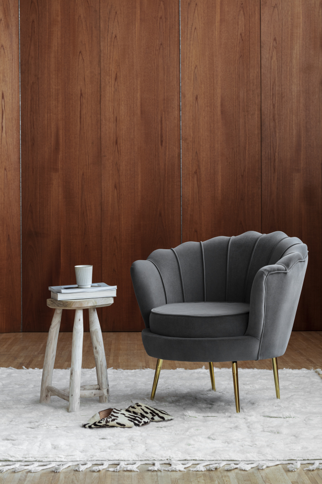 Poltrona 'Snäcka' - Grigia