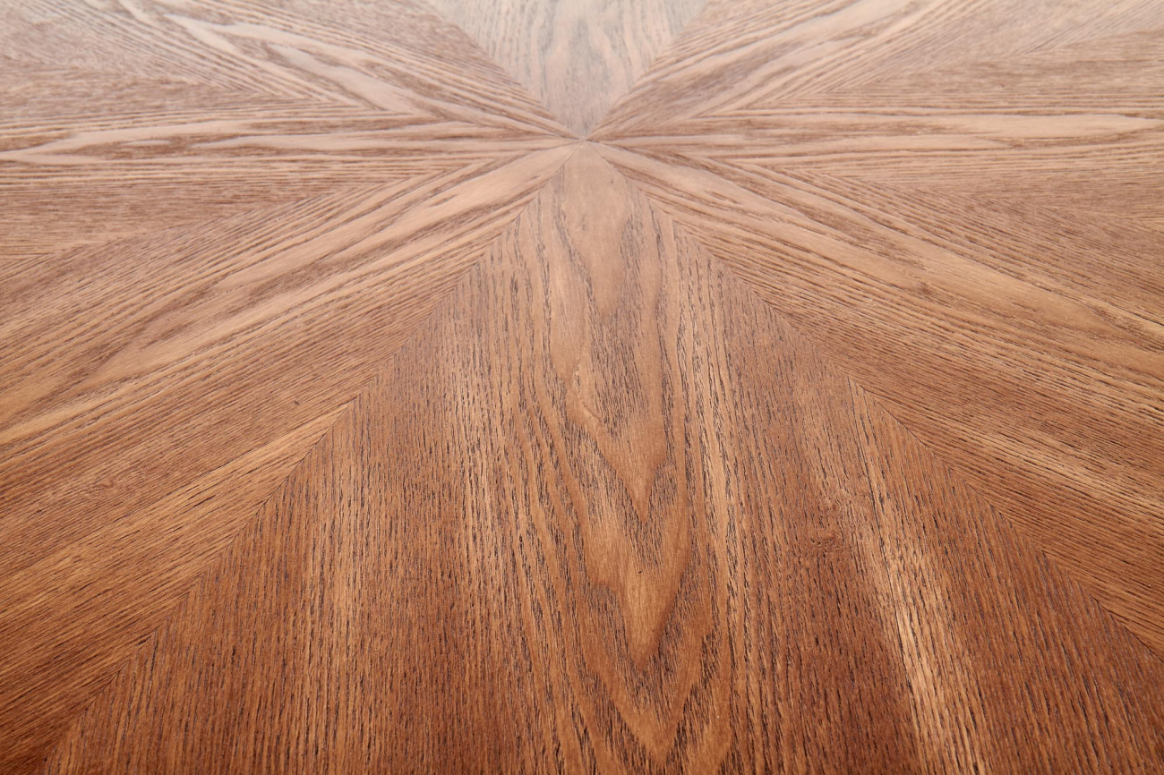 Tavolo da pranzo 'Carmelo' Rotondo 110cm - Legno/Nero