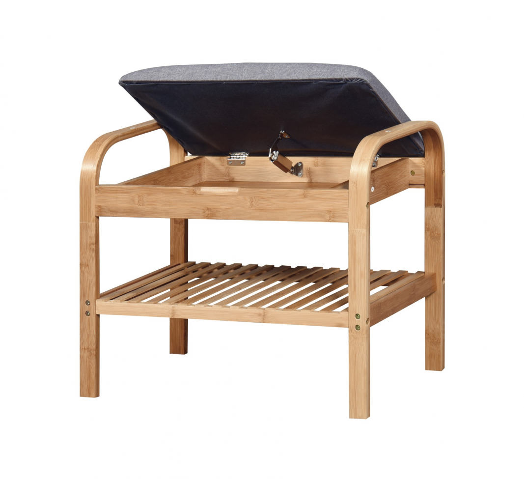 Scarpiera 'Sandee' 60cm - Rovere/Grigio