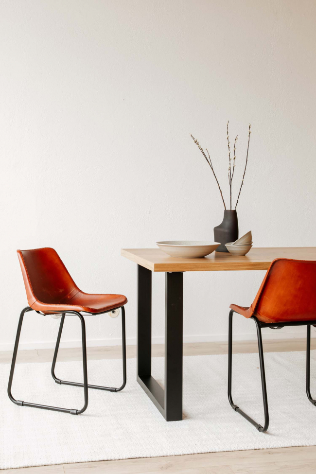 Tavolo da pranzo 'Radus' 140x85cm - Rovere/Nero