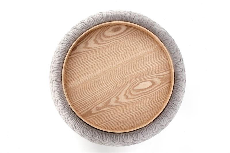 Puff/Tavolino 'Bono' - Grigio