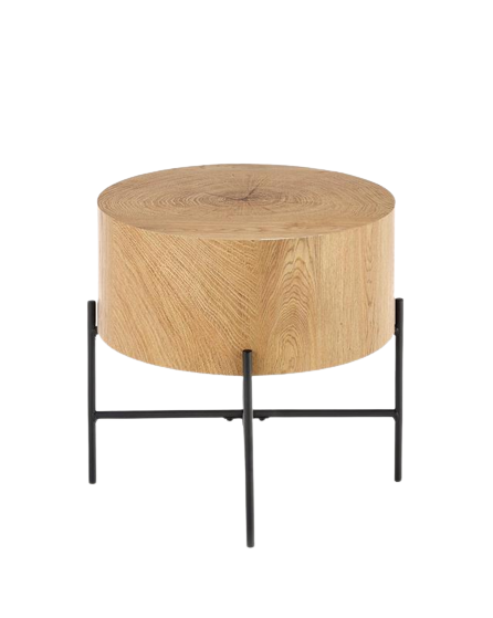 Tavolino laterale 'Lapland' - Rovere/Nero