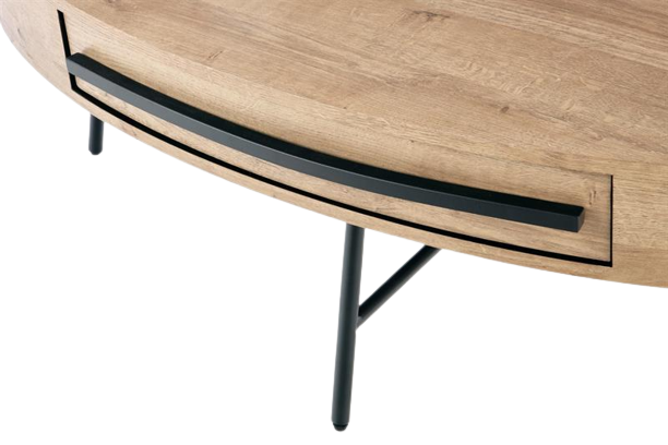 Tavolino 'Sunne' - Rovere/Nero