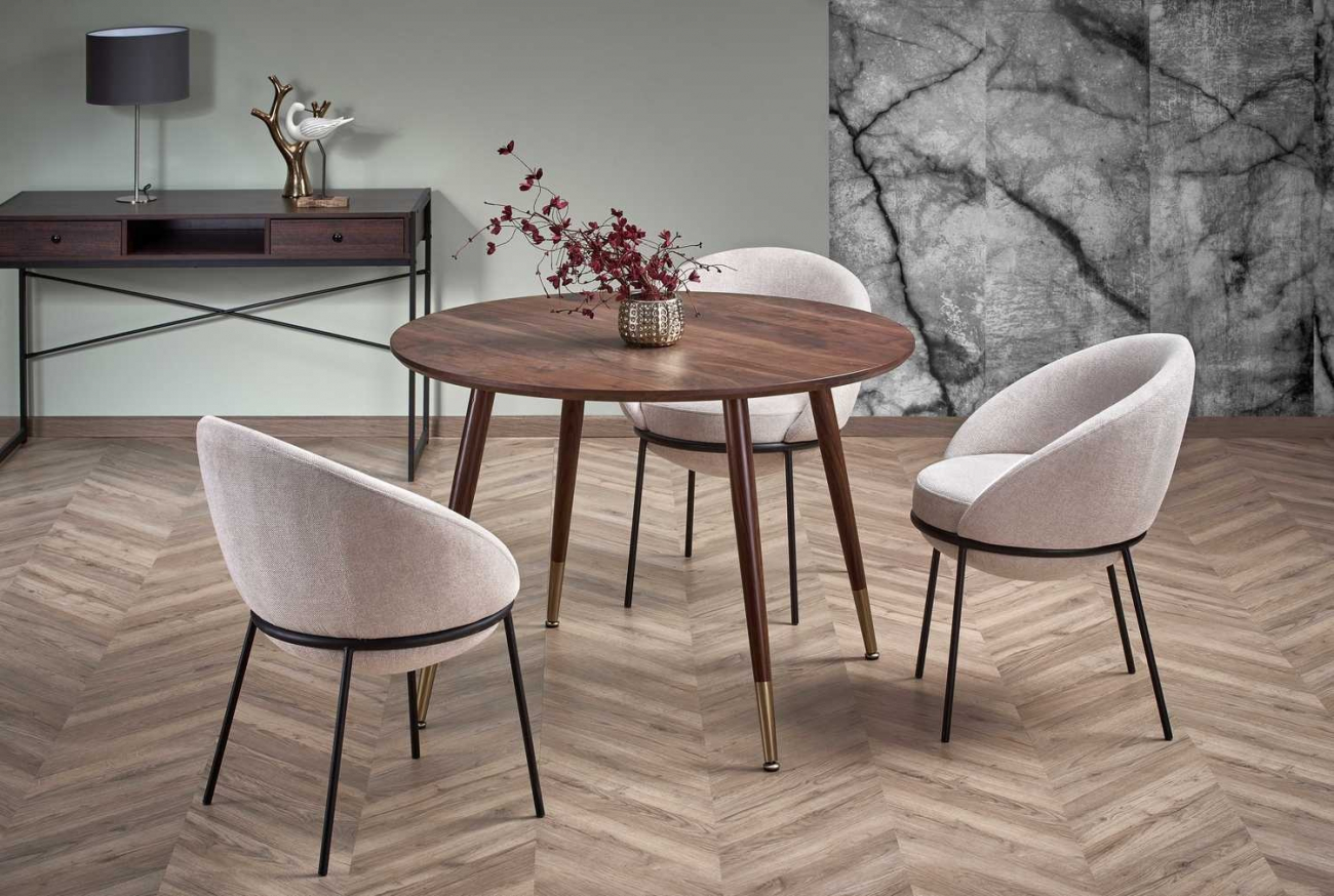 Tavolo da pranzo 'Prime' Rotondo 110cm - Noce