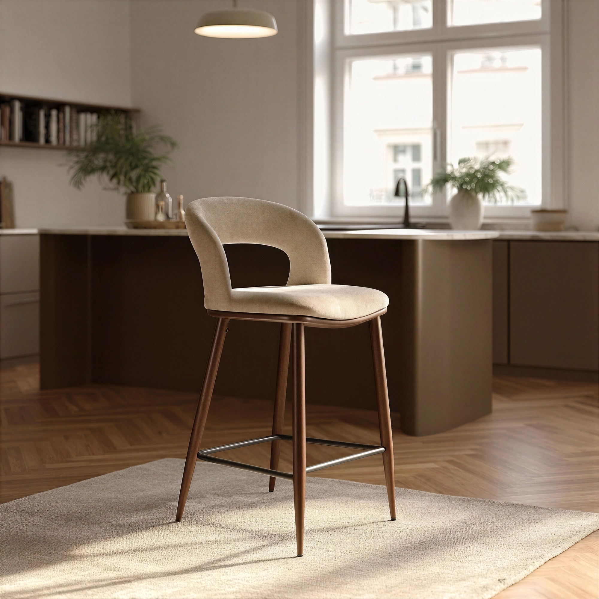 Sgabello 'Vestby' - Beige/marrone