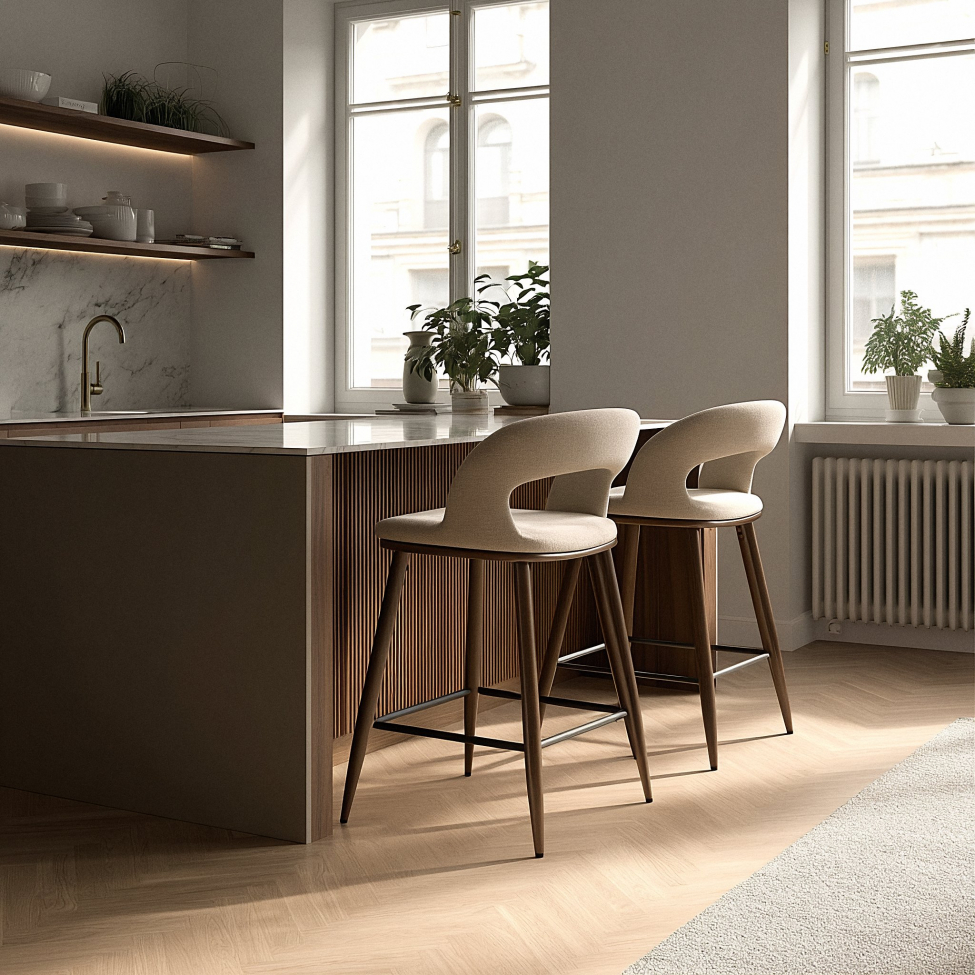 Sgabello 'Vestby' - Beige/marrone