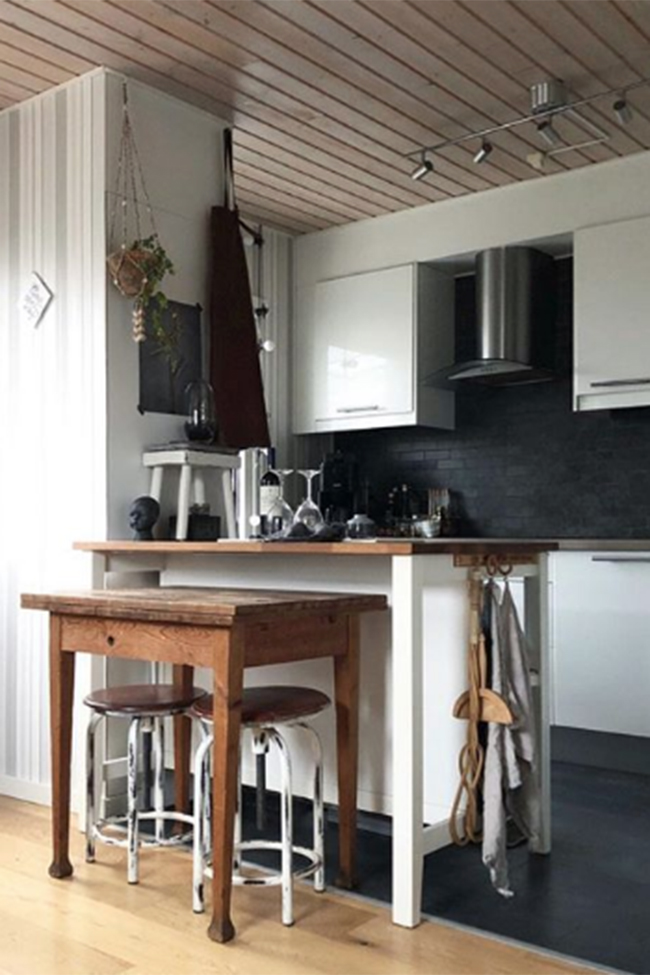 Sgabello girevole Vintage - Bianco