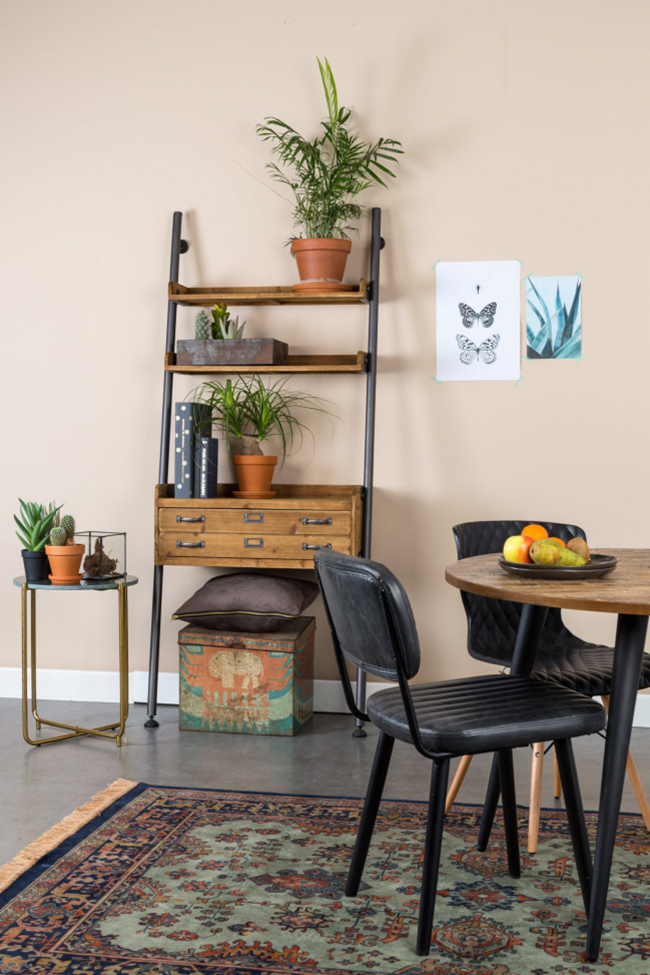 Tavolo da pranzo 'Mo' Rotondo 110cm - Teak/Acciaio