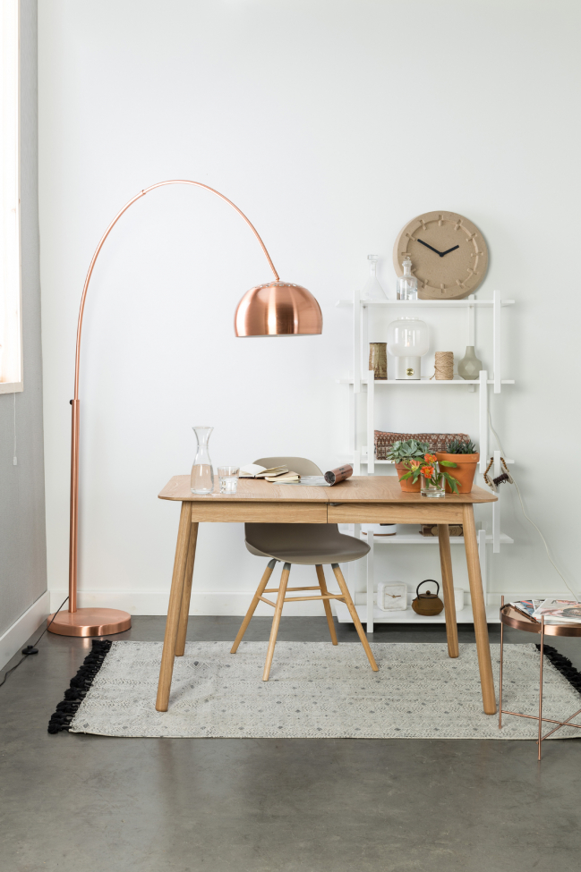 Tavolo 'Glimpse' 120-162x80cm - Rovere