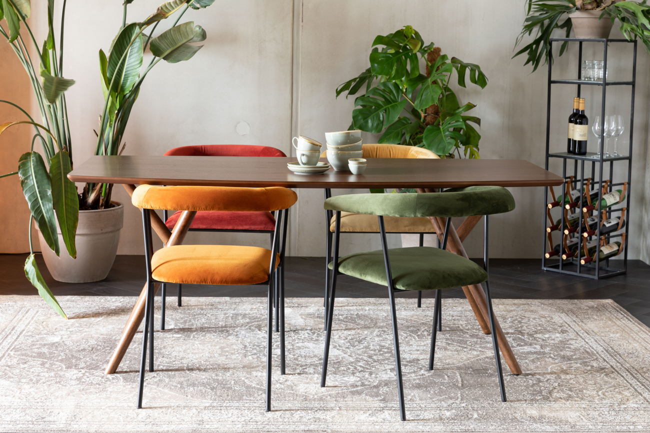 Tavolo da pranzo 'Malaya' 180x90cm - Noce