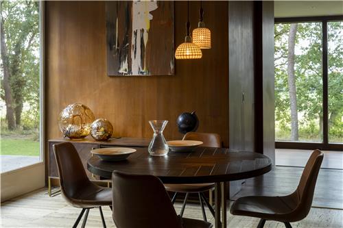 Tavolo da pranzo 'Class' Rotondo 120cm - Marrone 