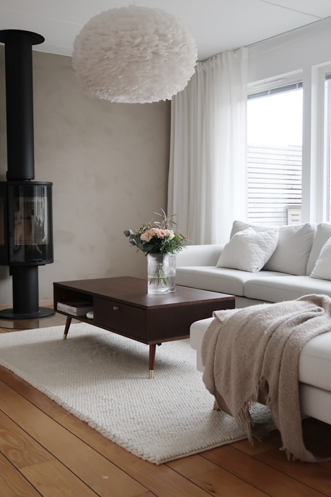 Tavolino 'Prime' - Noce/Ottone