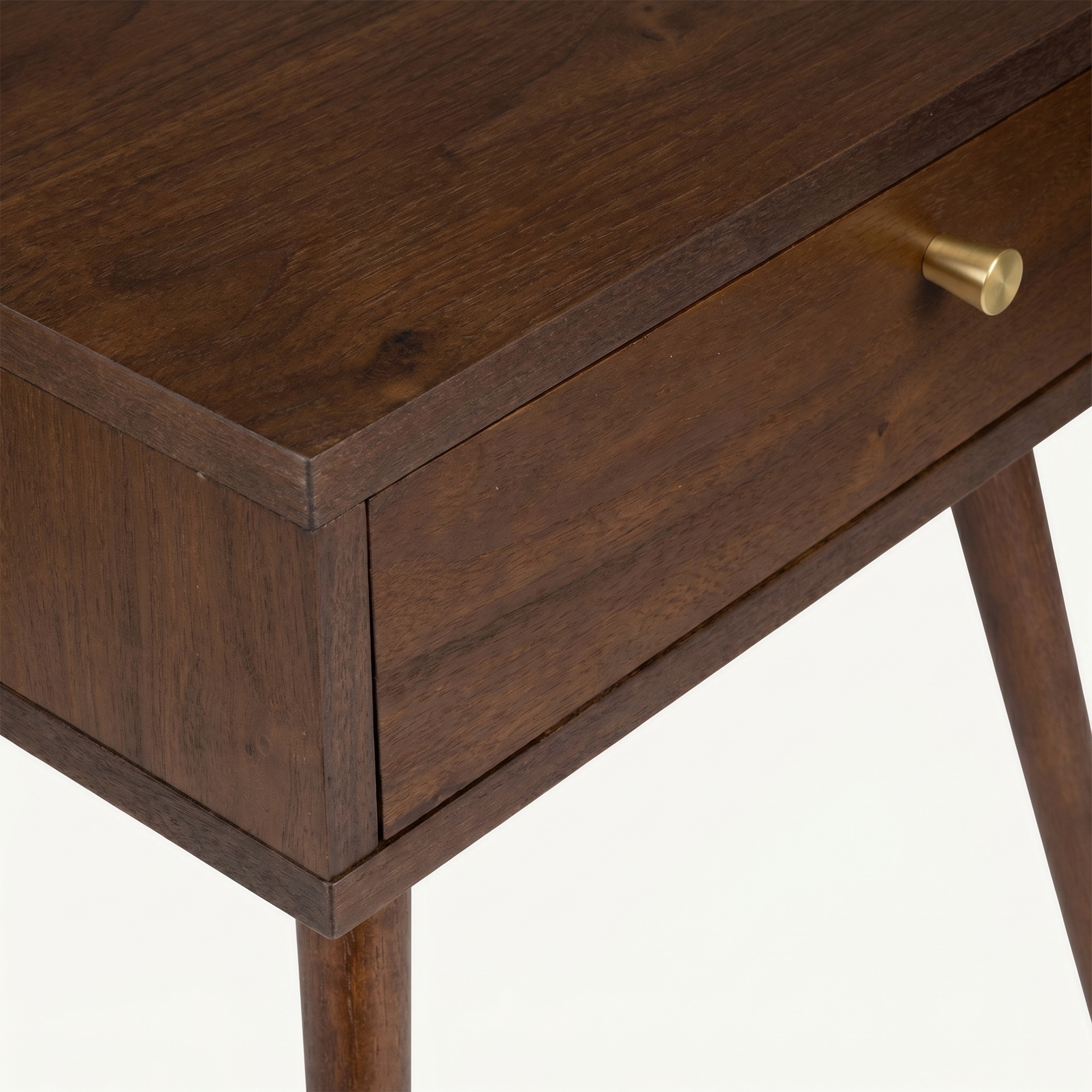 Comodino 'Prime' - Noce/Ottone