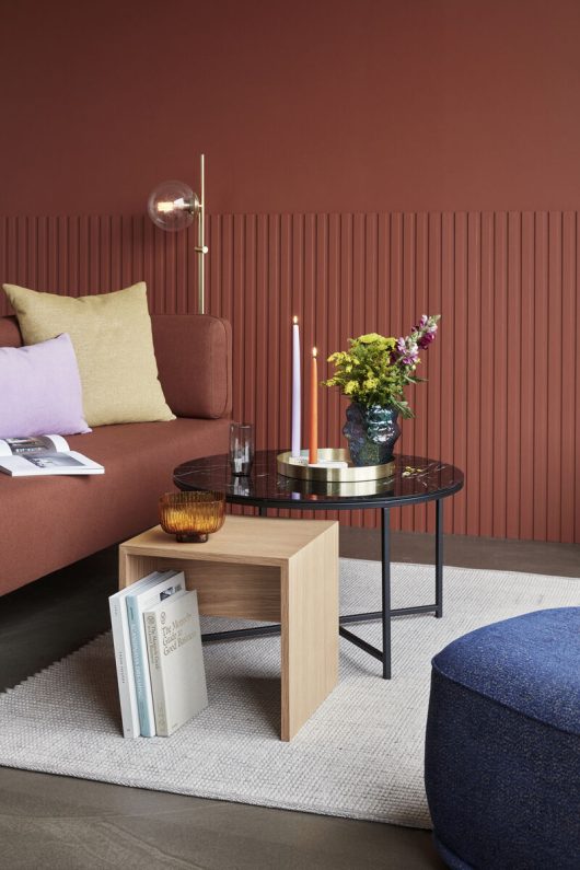 Tavolo rotondo 'Norm' - Metallo/Vetro ÿ57cm