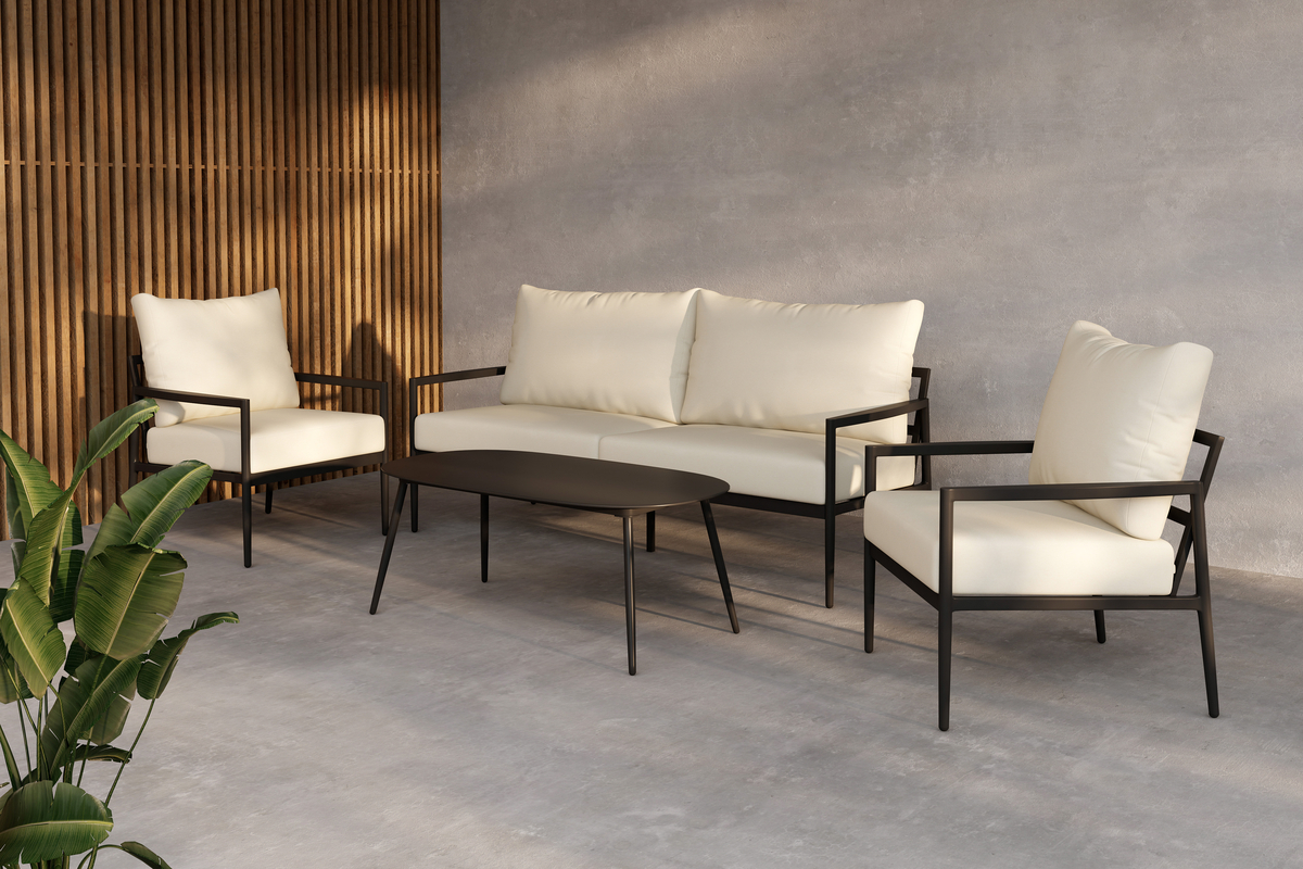 Set lounge 'Pozzallo' - Nero