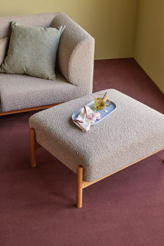 Panca 'Moment' - Naturale/Grigio