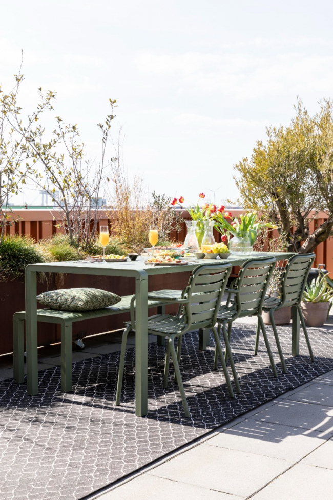 Tavolo da giardino 'Vondel' 214x97cm - Verde